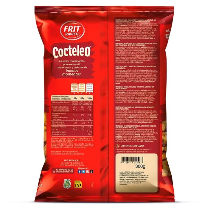 VALOR NUTRICIONAL COCTELEO MIEL Y MOSTAZA