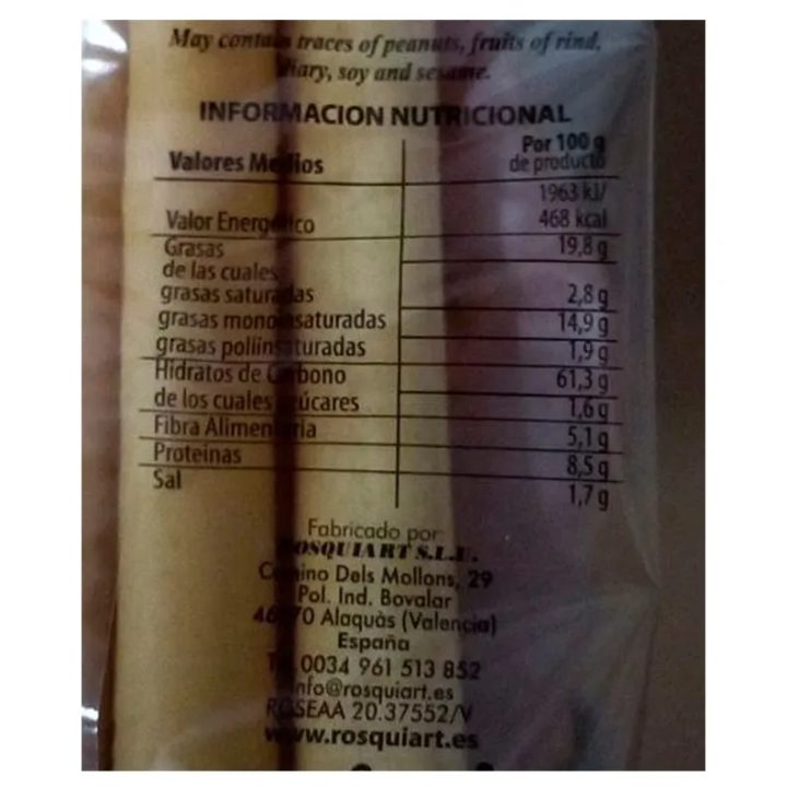 VALOR NUTRICIONAL SALADITO ROSQUIART