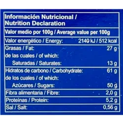 VALOR NUTRICIONAL AMBROSIA CHOCOLATE BLANCO