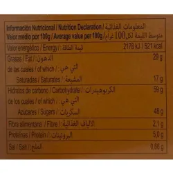 valor nutricional ambrosia avellana