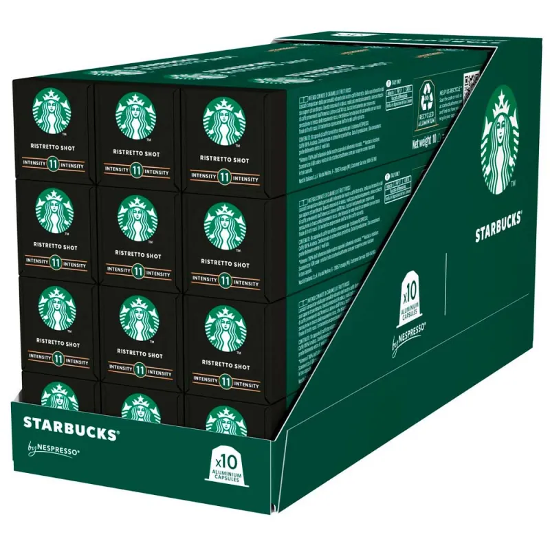 Ristretto Shot Master 12 tubos Nespresso Starbucks intensidad 11 Ristretto Shot Master 12 tubos Nespresso Starbucks intensidad 11