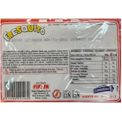 Tabla nutricional Fresquito Pollo KFC Dip & Lick Fiesta caja con 40  sobres (40x17g)