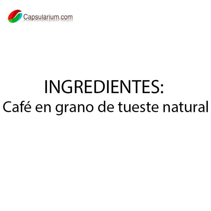 valor nutricional lavazza espresso italiano classico 100-5 arábica