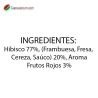 VALOR NUTRICIONAL INFUSIÓN DE FRUTOS ROJOS DELTEA 20 BOLSITAS INDIVIDUALES