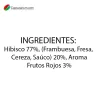 VALOR NUTRICIONAL INFUSIÓN DE FRUTOS ROJOS DELTEA 20 BOLSITAS INDIVIDUALES