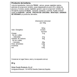 Tabla nutricional