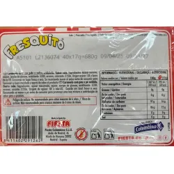 Tabla nutricional Fresquito Pollo KFC Dip & Lick Fiesta caja con 40  sobres (40x17g)