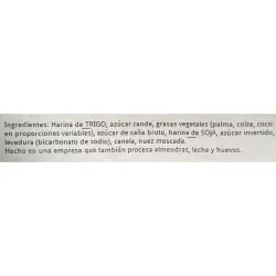 VALOR NUTRICIONAL GALLETAS VERMEIREN