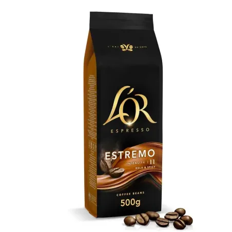 ESTREMO L'or Espresso 500 g - Café en grano calidad superior