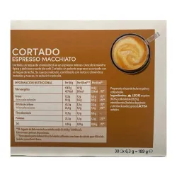 VALOR NUTRICIONAL CAFÉ CORTADO MAGNUM DOLCE GUSTO
