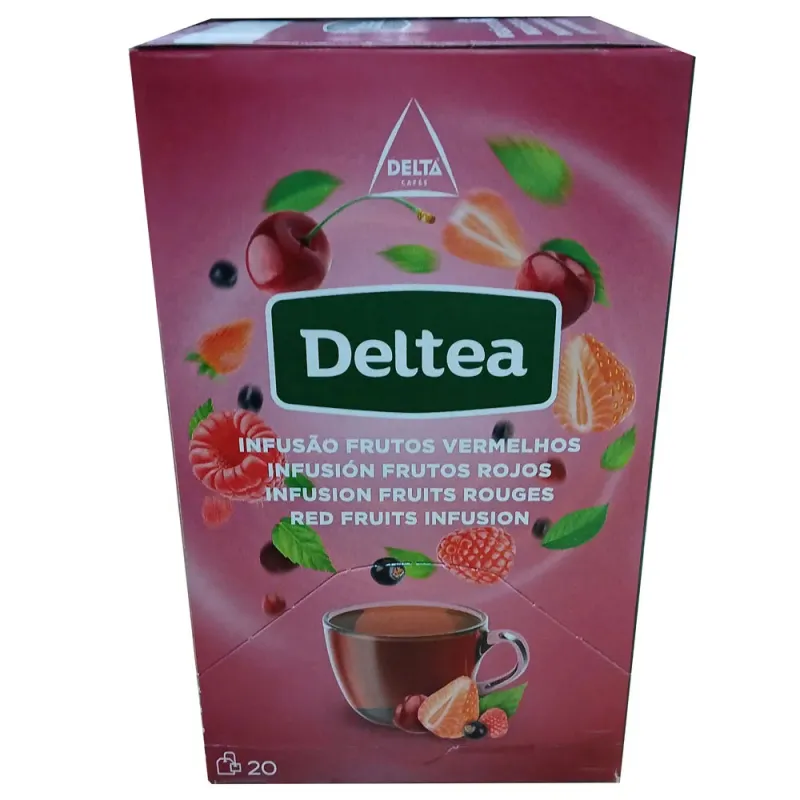 Infusión de Frutos Rojos Deltea 20 bolsitas individuales Infusión de Frutos Rojos Deltea 20 bolsitas individuales