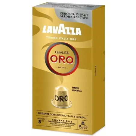Cápsulas Lavazza Qualitá Oro para cafeteras Nespresso