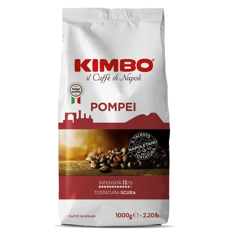 Kimbo Pompei el café Napolitano 1 kg intensidad máxima Kimbo Pompei el café Napolitano 1 kg intensidad máxima