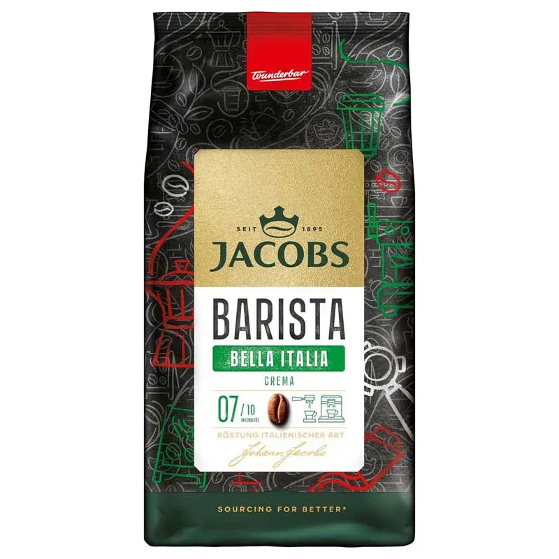 Barista Crema bella Italia Jacobs en Grano 1kg Barista Crema bella Italia Jacobs en Grano 1kg