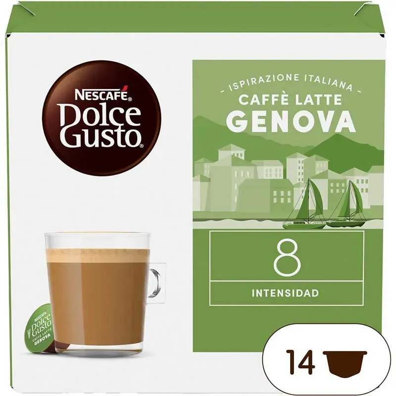 Café con leche Génova 14 cápsulas Dolce Gusto Café con leche Génova 14 cápsulas Dolce Gusto