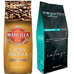 Gran Aroma Natural y Mogorttini Intenso 2 kilos de café en grano