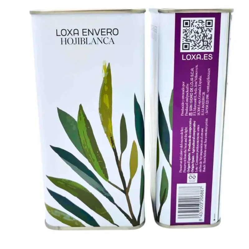 Loxa Envero Hojiblanca Aceite de oliva Virgen extra lata de 0.5 Litros Loxa Envero Hojiblanca Aceite de oliva Virgen extra lata de 0.5 Litros