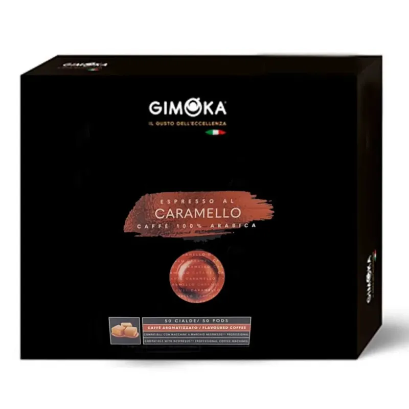 Espresso Caramelo 100% Arábica Nespresso Profesional Gimoka 50 cápsulas. Espresso Caramelo 100% Arábica Nespresso Profesional Gimoka 50 cápsulas.