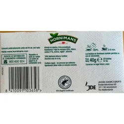 VALOR NUTRICIONAL INFUSIONES MANZANA Y CANELA HORNIMANS