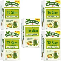 5 cajas de  Slim con Té Matcha Hornimans 20 infusiones 8410091104518