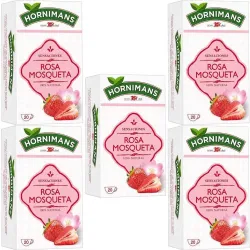 5 cajas de  Infusión Rosa Mosqueta 20 bolsitas Hornimans 8410091025660