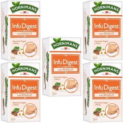 5 cajas de  Infu Digest con Regaliz Hornimans 20 infusiones 8410091024892