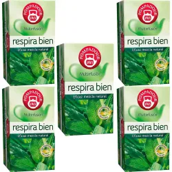 5 cajas de Respira Bien Pompadour 20 infusiones 8412900400279