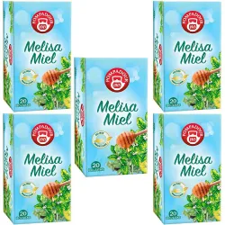 5 cajas de Melisa Miel Pompadour 20 infusiones 8412900708771