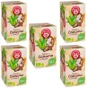 5 cajas de Aceite de cáñamo con  Cacao 20 Infusiones ecológicas Pompadour 8412900709914
