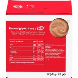 6 cajas de  KitKat 16 cápsulas de chocolate Dolce Gusto Original