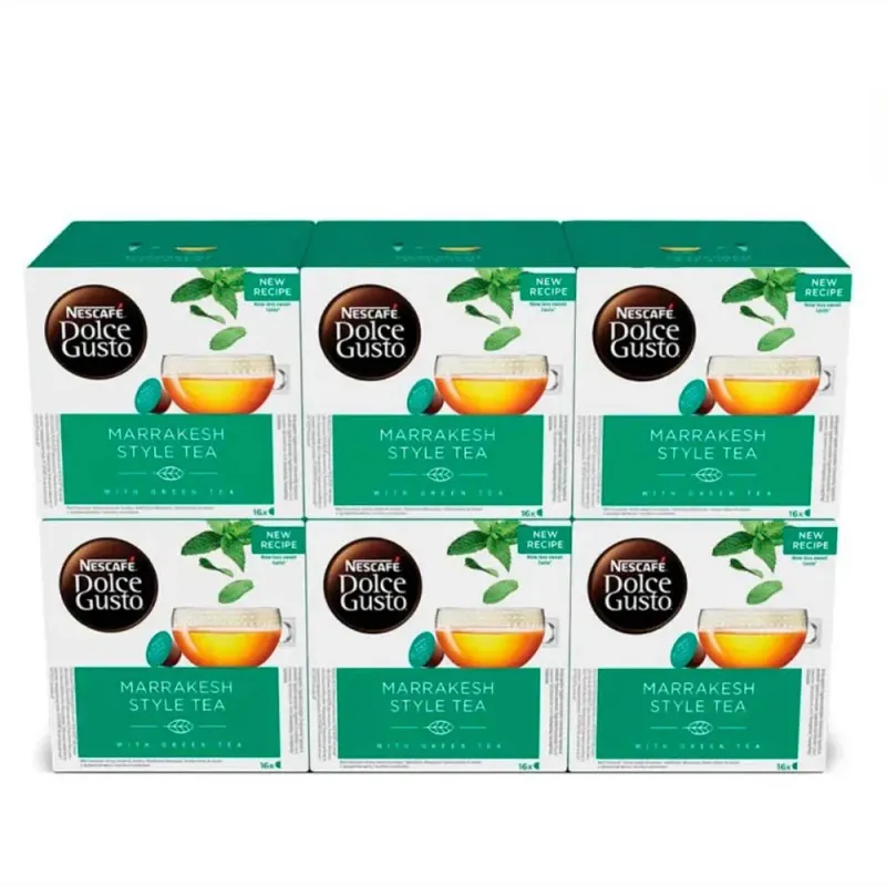 Valor energetico Marrakesh Style Tea 6 cajas de cápsulas Dolce Gusto