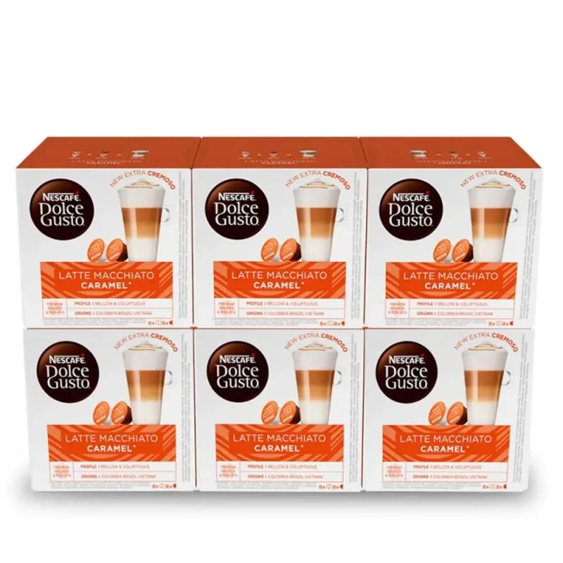 Latte Macchiato Caramel 6 cajas 48 servicios Dolce Gusto Latte Macchiato Caramel 6 cajas 48 servicios Dolce Gusto