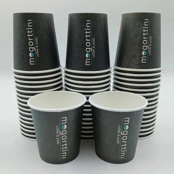 Surtido vasos papel 4 Oz 120 ml diseño Mogorttini 50 unidades