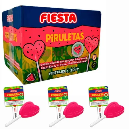 Caja Piruleta Sandia Congelable Fiesta 30 unidades de 60 gramos