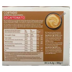 VALOR NUTRICIONAL CORTADO DESCAFEINADO MAGNUM DOLCE GUSTO ORIGINAL