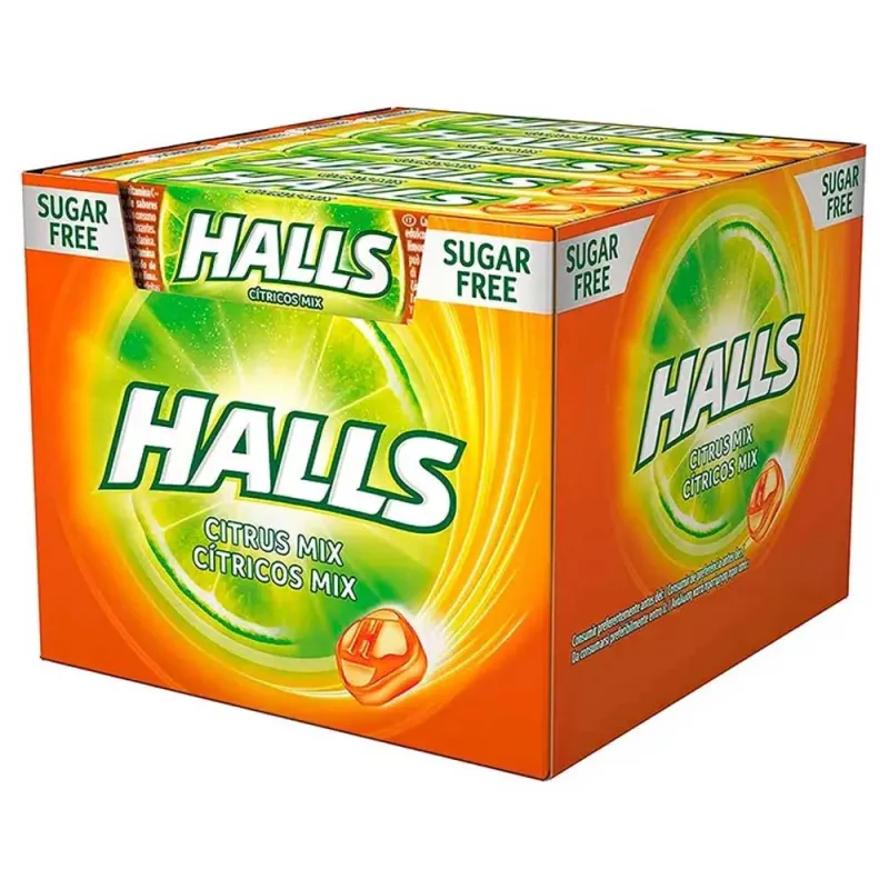 Halls Citrus Mix caja de caramelos 20 sticks de 32 gramos Halls Citrus Mix caja de caramelos 20 sticks de 32 gramos