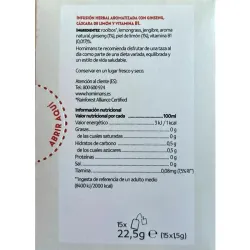 VALOR NUTRICIONAL INFUSION SUPER BIENESTAR HORNIMANS