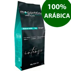 Selección de arábicas Mogorttini espresso  calidad superior en bolsa de 1kg.