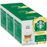 CAJA DE 3 DE Latte Vainilla Madagascar Starbucks, compatible Dolce gusto
