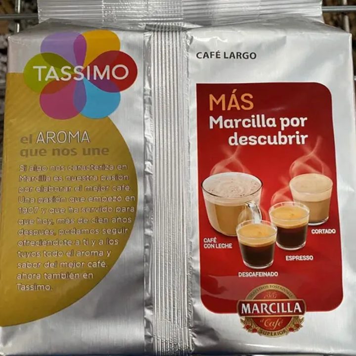 Marcilla Tassimo Café Largo  5 cajas de 16 Tdisk cada una