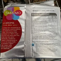 Café con leche Marcilla 5 cajas de 16 servicios sistema Tassimo