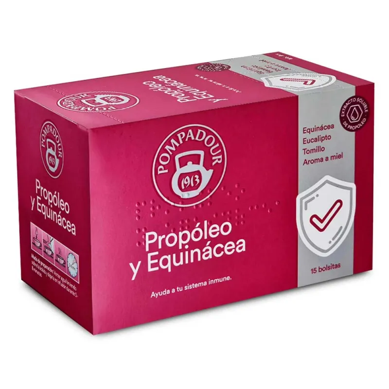 Propóleo y Equinacea 15 bolsitas Pompadour Propóleo y Equinacea 15 bolsitas Pompadour