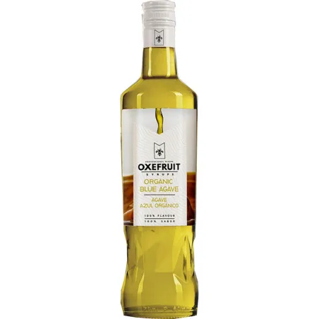 Sirope de Agave Azul  Oxefruit 70 cl para cócteles y personalizar bebidas, Sin gluten, sin lactosa vegano