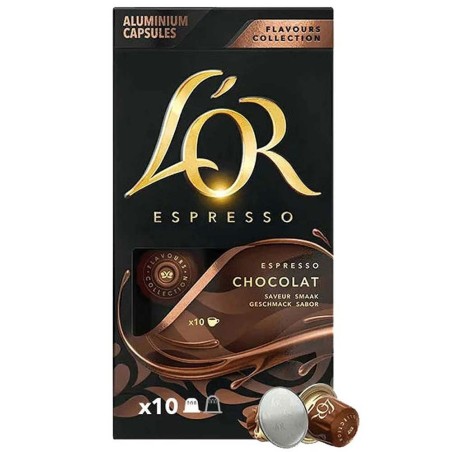 Lor Flavours Chocolate , 10 compatibles con Nespresso