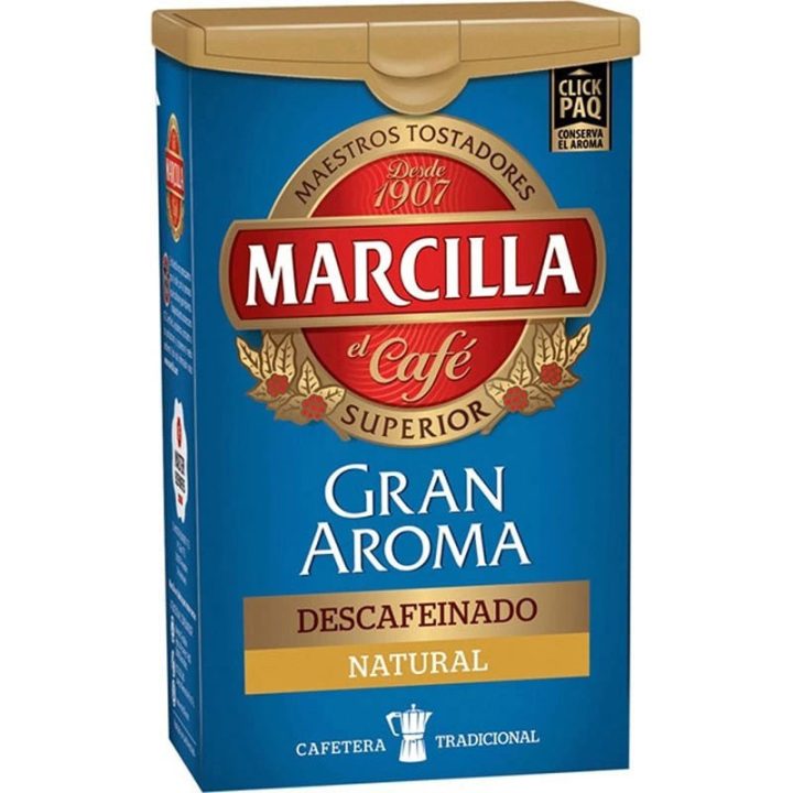 Marcilla molido Gran Aroma descafeinado mezcla, 200 gramos
