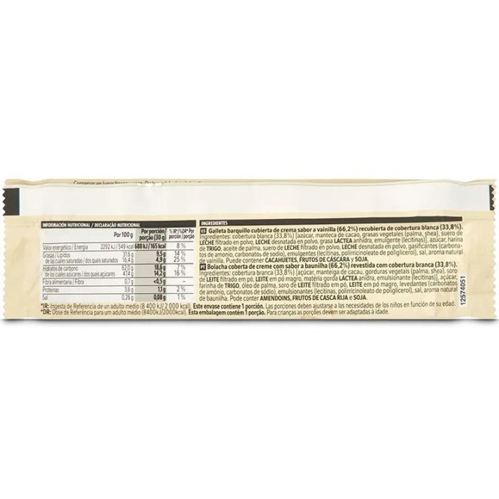 valor nutricional galletas milkybar nestle