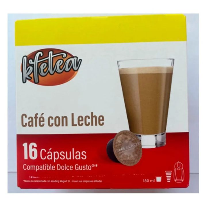Cafe con leche Kfetea 3 cajas de 16 capsulas