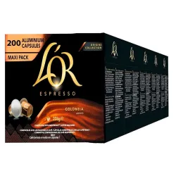 Colombia L'or 200 cápsulas compatibles Nespresso