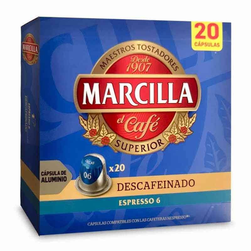 Espresso Descafeinado Marcilla 20 Cápsulas de aluminio Espresso Descafeinado Marcilla 20 Cápsulas de aluminio