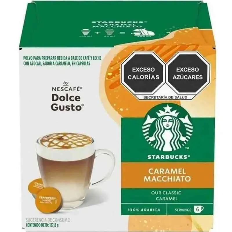 Caramel Macchiato STARBUCKS 6 + 6 cápsulas Dolce Gusto